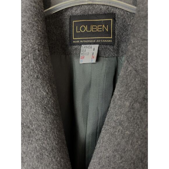 Women’s Dark Gray Cashmere Louben Blazer-Size 6/Canada - Picture 2 of 6